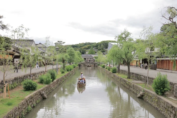 Historická Plavba Podél Řeky Kurashiki — Stock fotografie