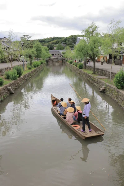 Historisk Kryssning Längs Floden Kurashiki — Stockfoto