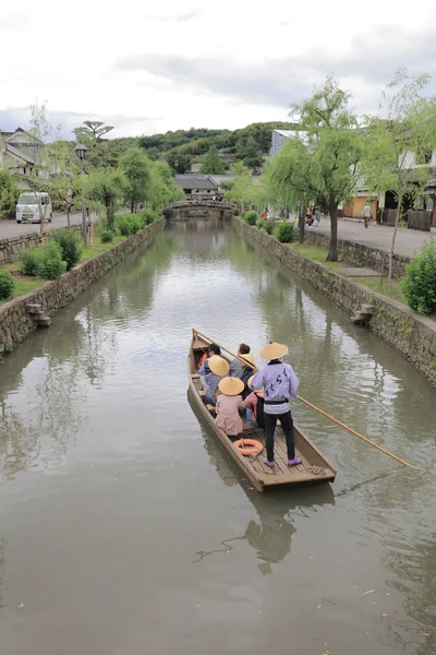 Historisk Kryssning Längs Floden Kurashiki — Stockfoto