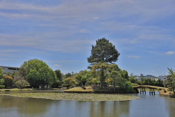Vista Del Jardín Paisaje Japonés Shuraku — Foto de Stock
