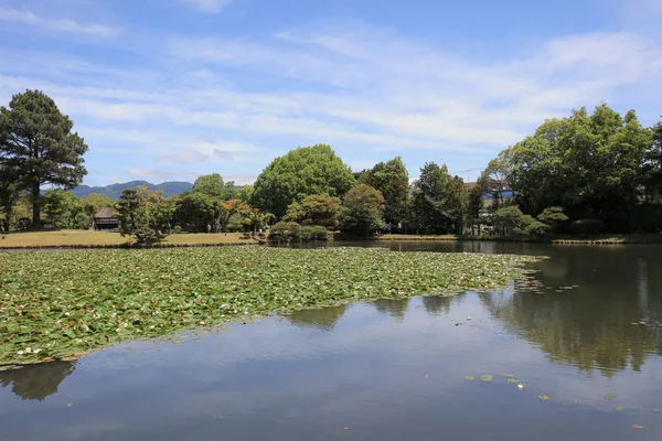 Vista Jardim Paisagístico Japonês Shuraku — Fotografia de Stock