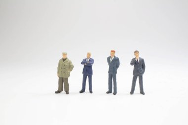 rakamlar iş erkek beyaz arka zemin standı 