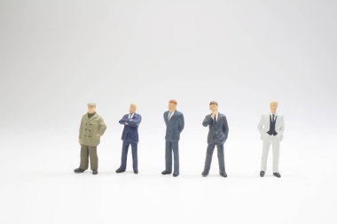 rakamlar iş erkek beyaz arka zemin standı 