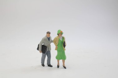  Sahne Alanı'nda bazı küçük busines insan figürü