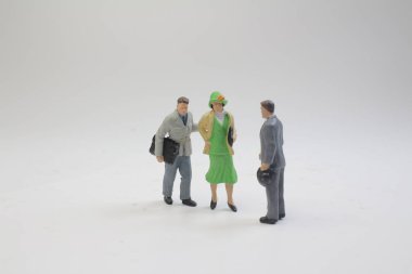  Sahne Alanı'nda bazı küçük busines insan figürü