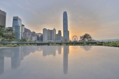 Liman ve yansıma, Hong kong, Çin