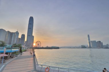 Liman ve yansıma, Hong kong, Çin