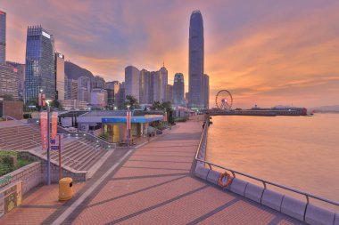 Liman ve yansıma, Hong kong, Çin