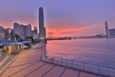 Liman ve yansıma, Hong kong, Çin