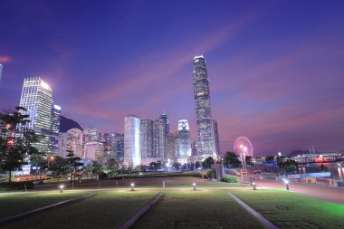 Modern şehir gökdelenler, Merkez, Hk, Çin