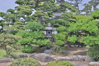 Takamatsu kalede Takamatsu Japon Bahçe, 