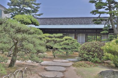 Takamatsu kalede Takamatsu Japon Bahçe, 