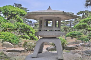 Takamatsu kalede Takamatsu Japon Bahçe, 