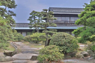 Takamatsu kalede Takamatsu Japon Bahçe, 