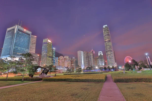 Tamar Park Vzhledem Centrální Hong Kong — Stock fotografie