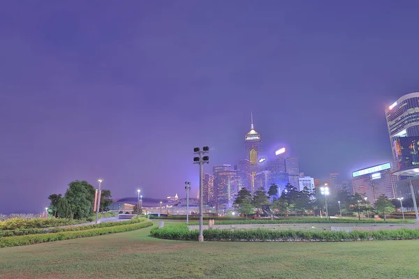 Ein Tamarpark Hinblick Auf Den Zentralen Hong Kong — Stockfoto