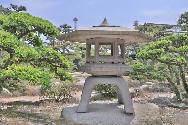Jardim Japonês Castelo Takamatsu Takamatsu — Fotografia de Stock