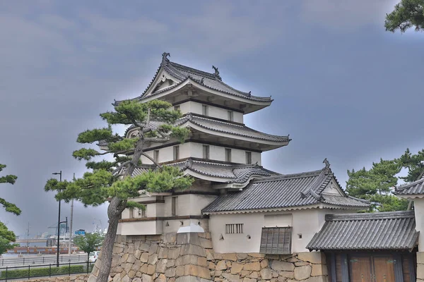 日本高松高松城堡的风景 — 图库照片