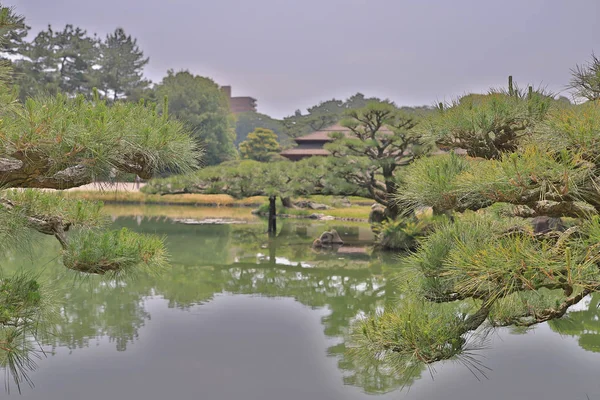 Een Ritsurin Tuin Kagawa Prefectuur Japan — Stockfoto