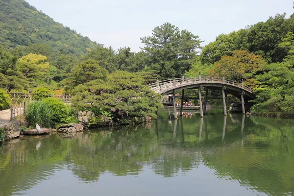 Giardino Ritsurin Prefettura Kagawa Giappone — Foto Stock