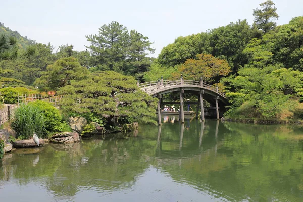 Een Ritsurin Tuin Kagawa Prefectuur Japan — Stockfoto