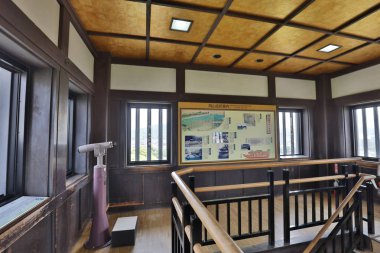 Okayama Kalesi ve kanal Okayama City.