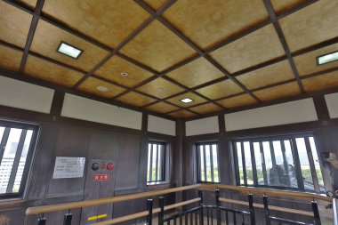 Okayama Kalesi ve kanal Okayama City.