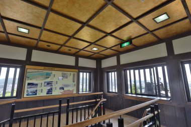 Okayama Kalesi ve kanal Okayama City.