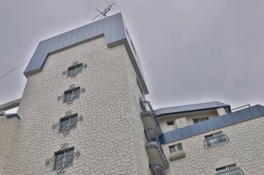 Kobe bölgesi cityscape konut daire üzerinde.