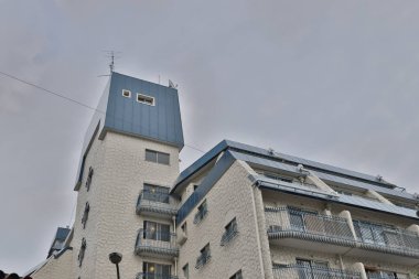 Kobe bölgesi cityscape konut daire üzerinde.