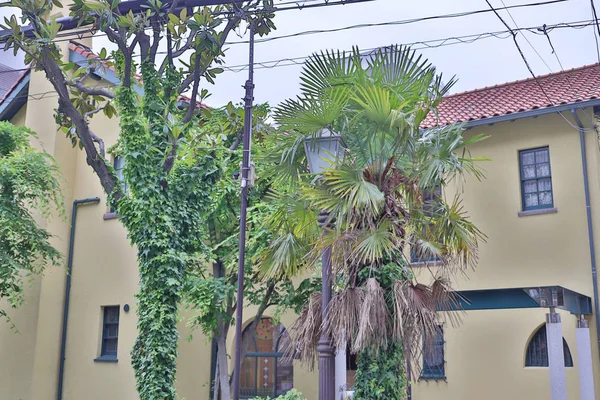 Kobe bölgesi cityscape konut daire üzerinde.