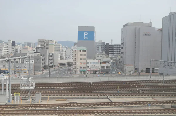Окна Вид Speed Train Японии — стоковое фото