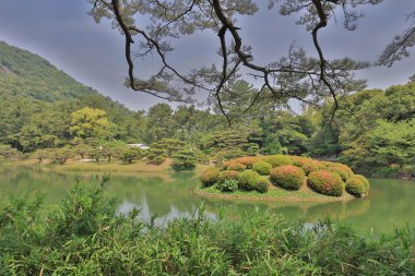 Zen Bahçe, Ritsurin Park, Takamatsu, Shikoku, Japonya