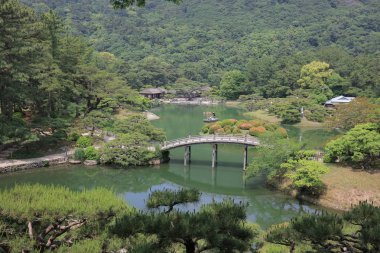 Zen Bahçe, Ritsurin Park, Takamatsu, Shikoku, Japonya
