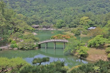 Zen Bahçe, Ritsurin Park, Takamatsu, Shikoku, Japonya