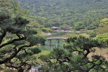Zen Bahçe, Ritsurin Park, Takamatsu, Shikoku, Japonya