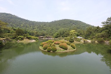 Zen Bahçe, Ritsurin Park, Takamatsu, Shikoku, Japonya
