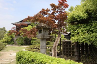 Takamatsu park geleneksel Japon Bahçesi 