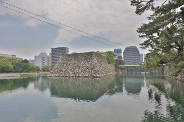 bir sahne Takamatsu kalenin Takamatsu, Japonya