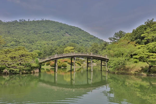 Zen Tuin Ritsurin Park Takamatsu Shikoku Japan — Stockfoto