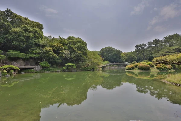 Ζεν Κήπος Πάρκο Ritsurin Τακαμάτσου Shikoku Ιαπωνία — Φωτογραφία Αρχείου