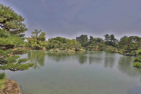 Zen Tuin Ritsurin Park Takamatsu Shikoku Japan — Stockfoto