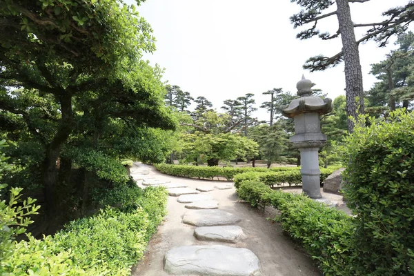 Takamatsu park geleneksel Japon Bahçesi 