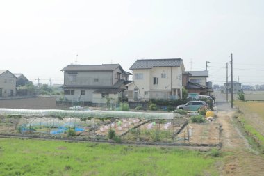 pencere görünümünden tren dışında Japonya