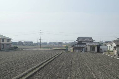 pencere görünümünden tren dışında Japonya