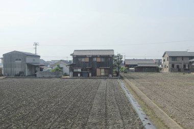 pencere görünümünden tren dışında Japonya