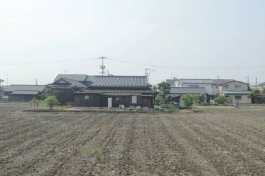 pencere görünümünden tren dışında Japonya