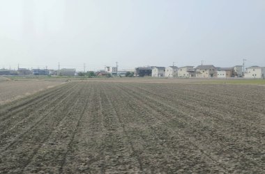 pencere görünümünden tren dışında Japonya