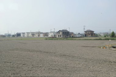 pencere görünümünden tren dışında Japonya