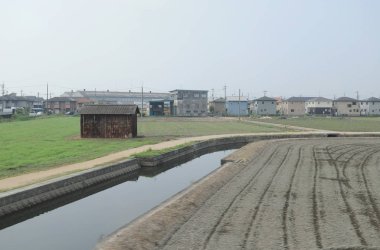 pencere görünümünden tren dışında Japonya